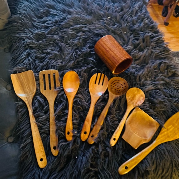 Ensemble des ustensiles en bois 9 pcs - Picture 2 of 5